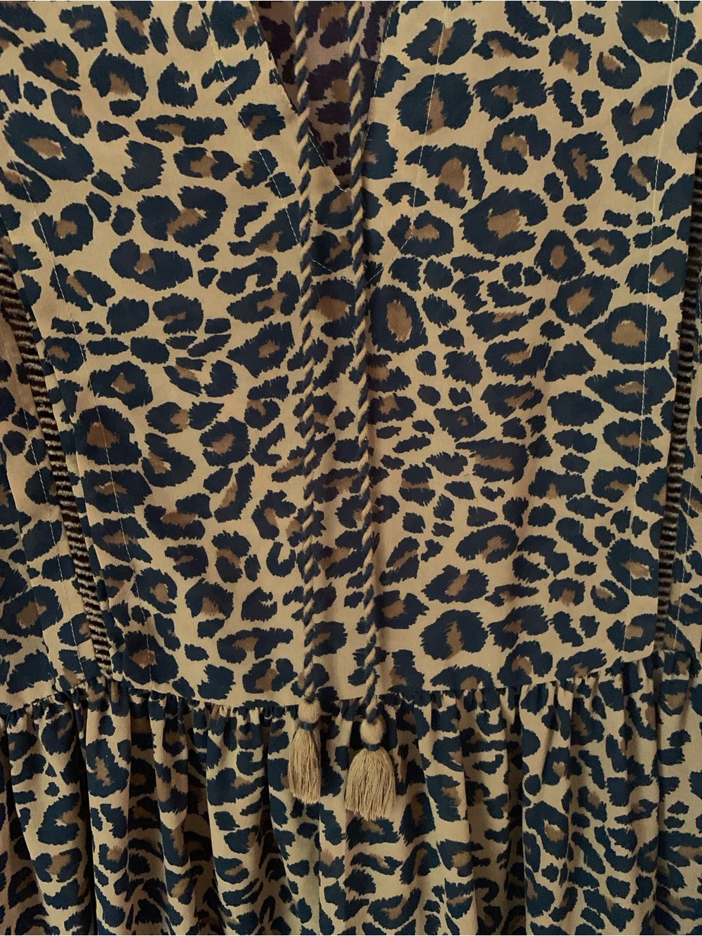 Sheer Leopard Print Babydoll Dress 8/10 - Picture 4 of 16